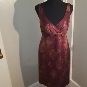 Jones New York Dress Bronze /Gold